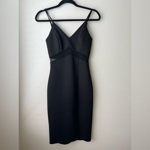 Charlotte Russe Black Midi Dress. Size XS